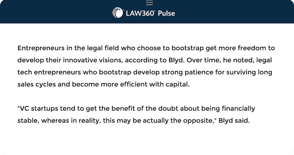 Bootstrap Law360