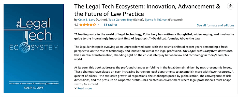 The Legal Tech Ecosystem