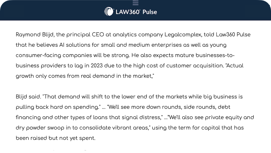 Law 360 2022 recap
