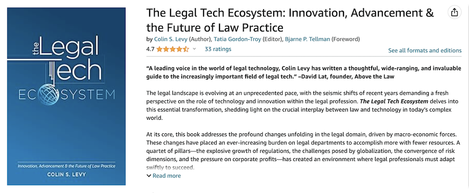 The Legal Tech Ecosystem