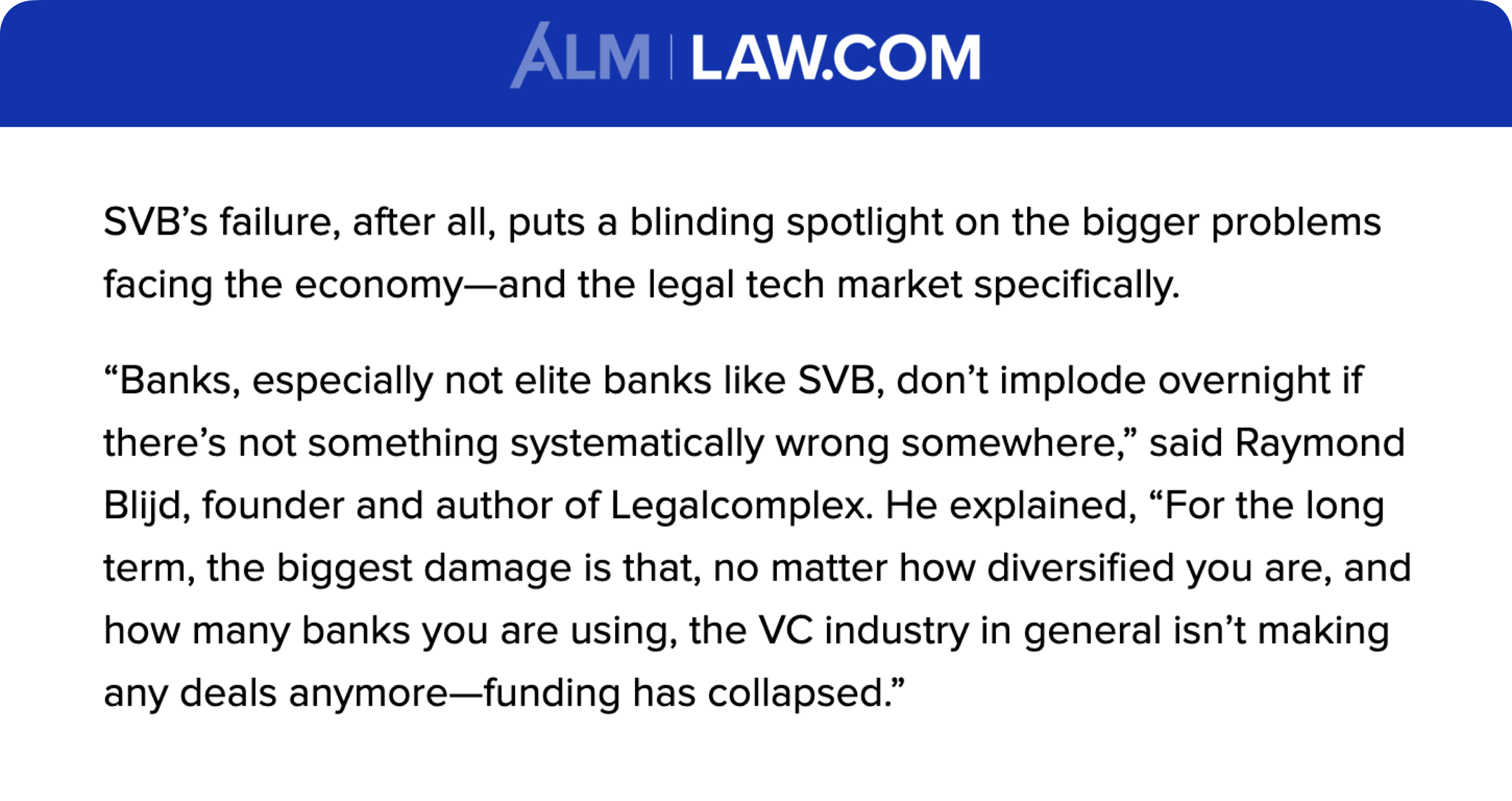 Legal Tech’s SVB Fallout More Layoffs, Client Scrutiny Expected Amid